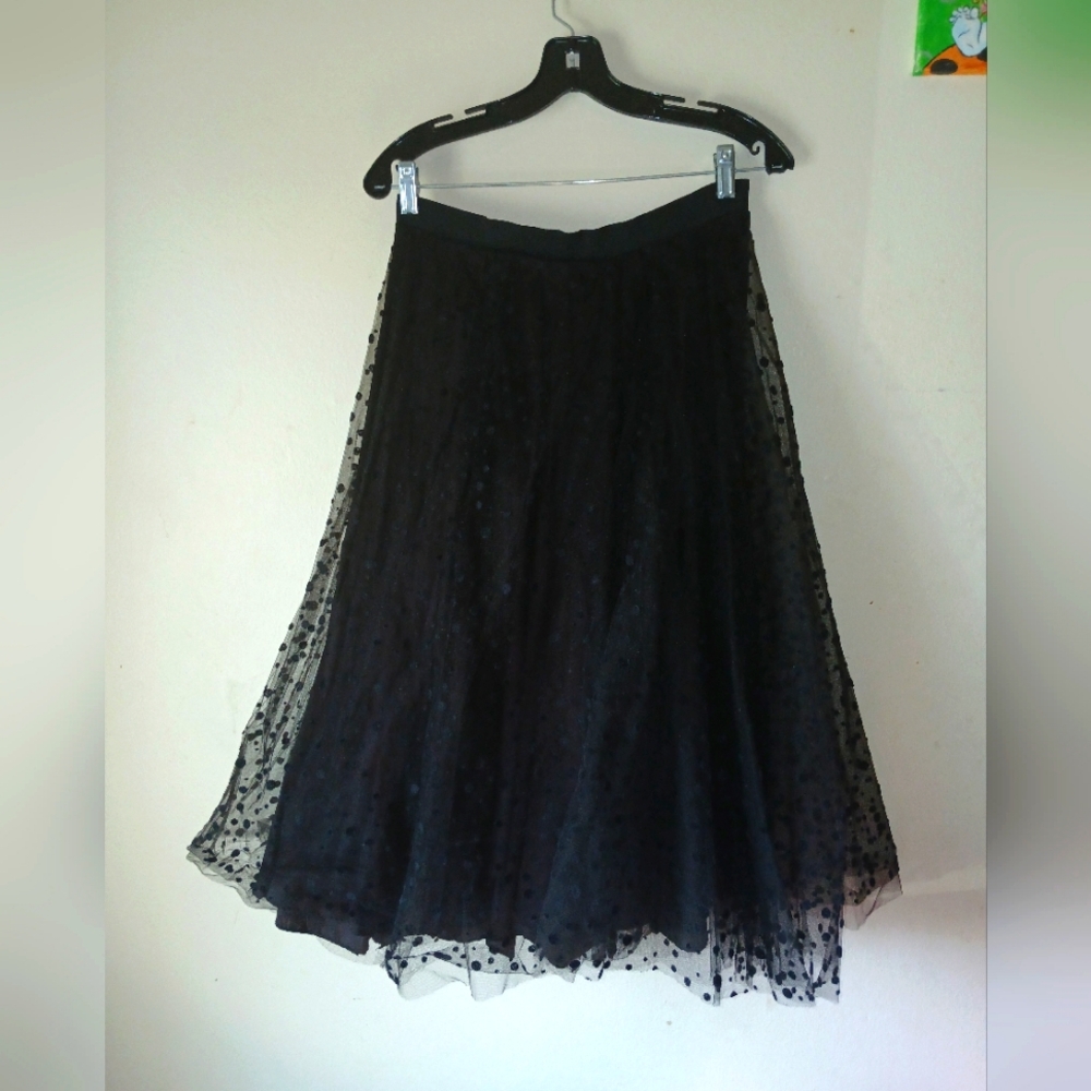 Ophelia Unbound Black Skirt Gothic 90s Vintage Tulle